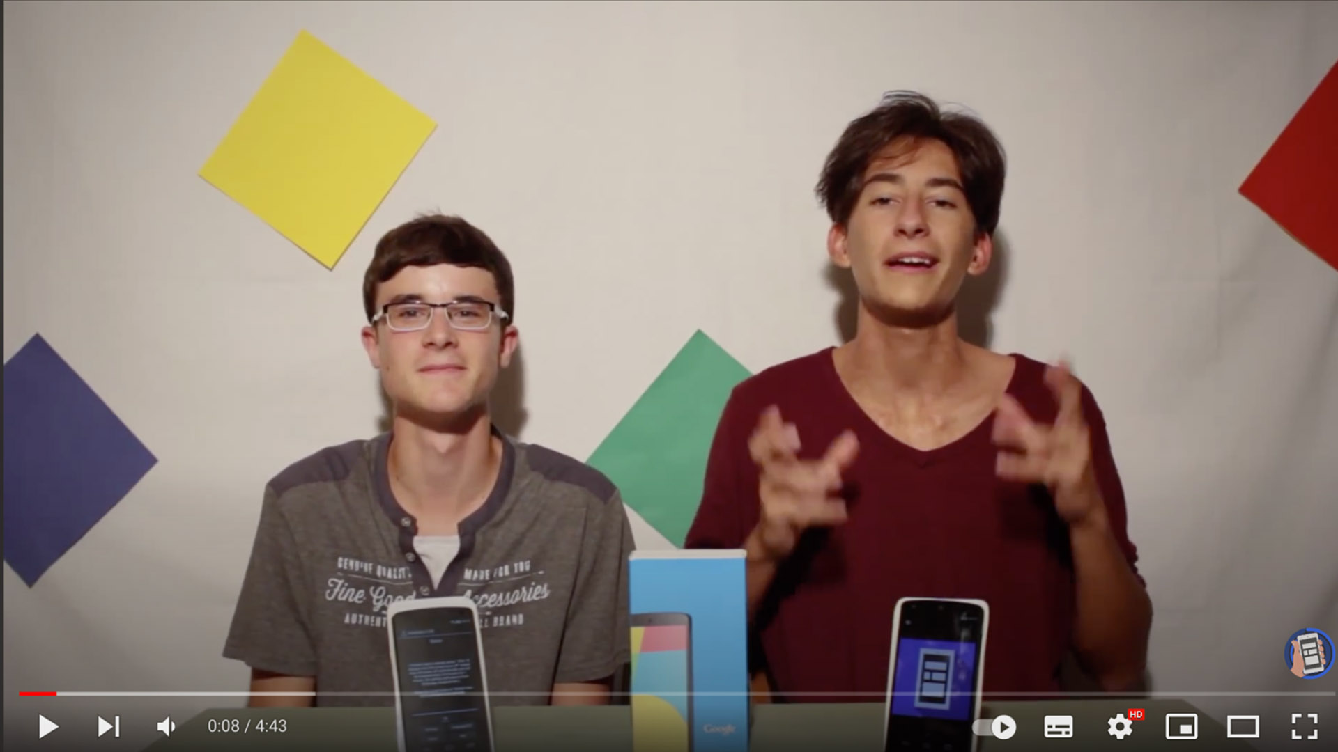 Screenshot from my YouTube videos