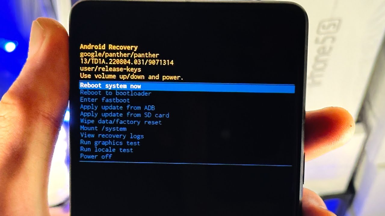 Stock recovery from Google Pixel 7