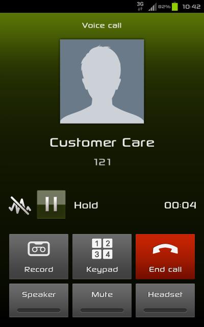 Record button on the phone app