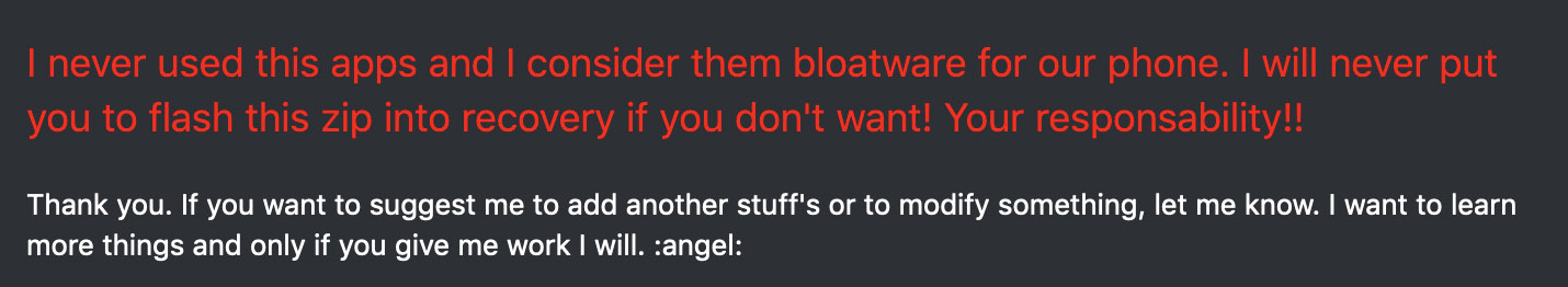 Screenshot of a forum comment